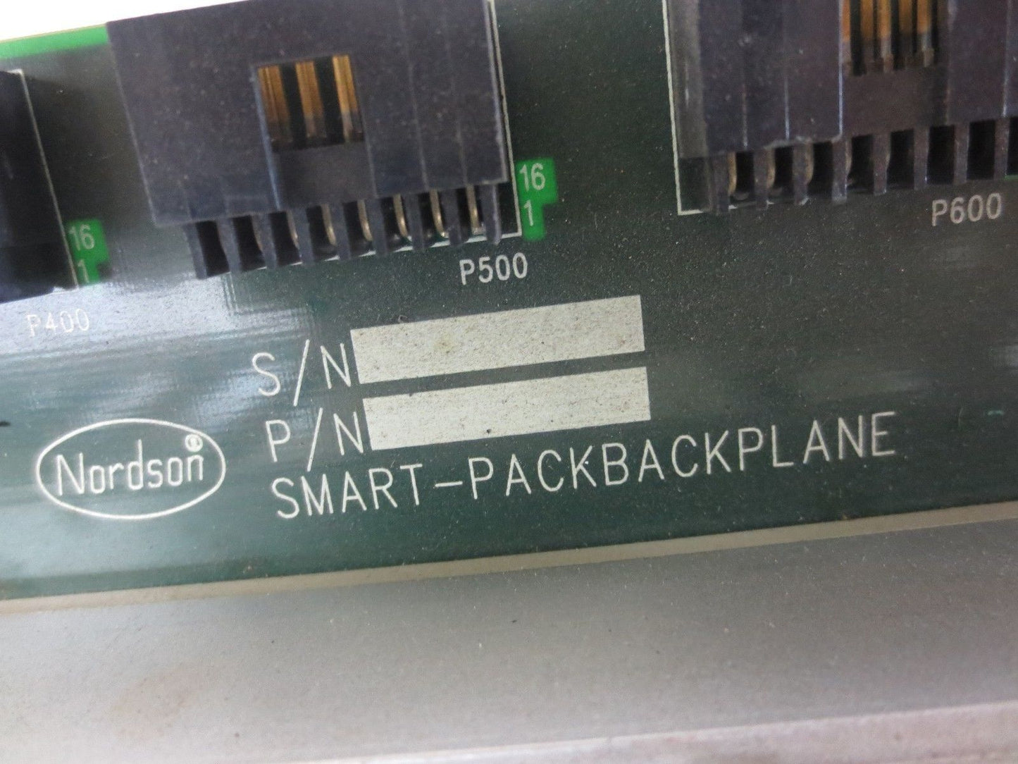 NORDSON SMART-PACKBACKPLANE 160312B (?) - PLC MODULE BOARD & 8-SLOT RACK