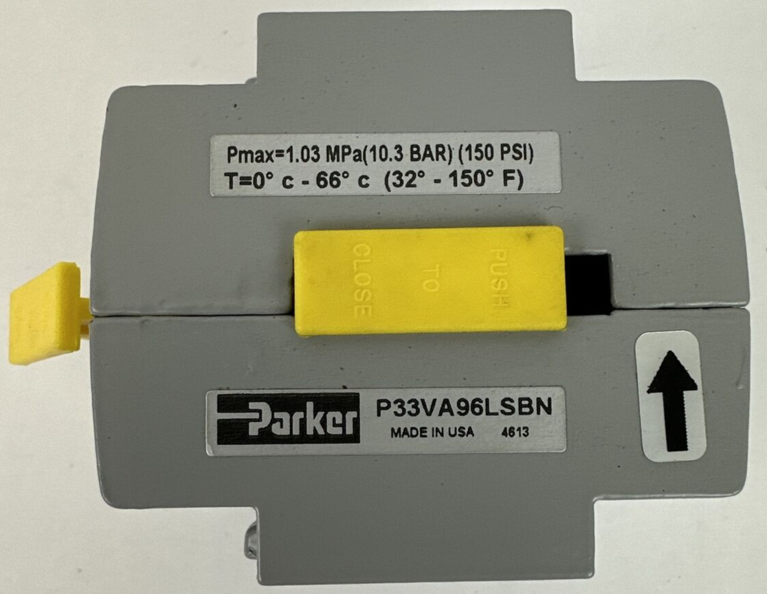 PARKER P33VA96LSBN STD SHUT-OFF VALVE 3/4 NPT
