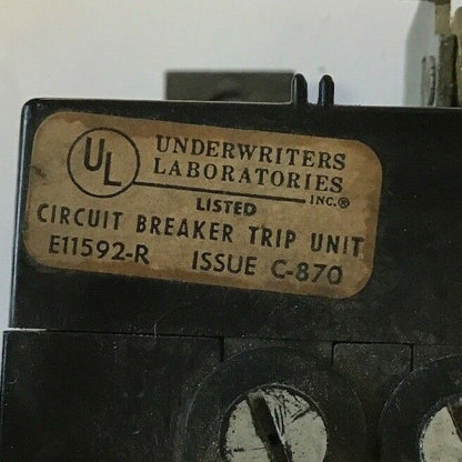 GE TFK236T150 150AMP TYPE TFK 3POLE TRIP UNIT