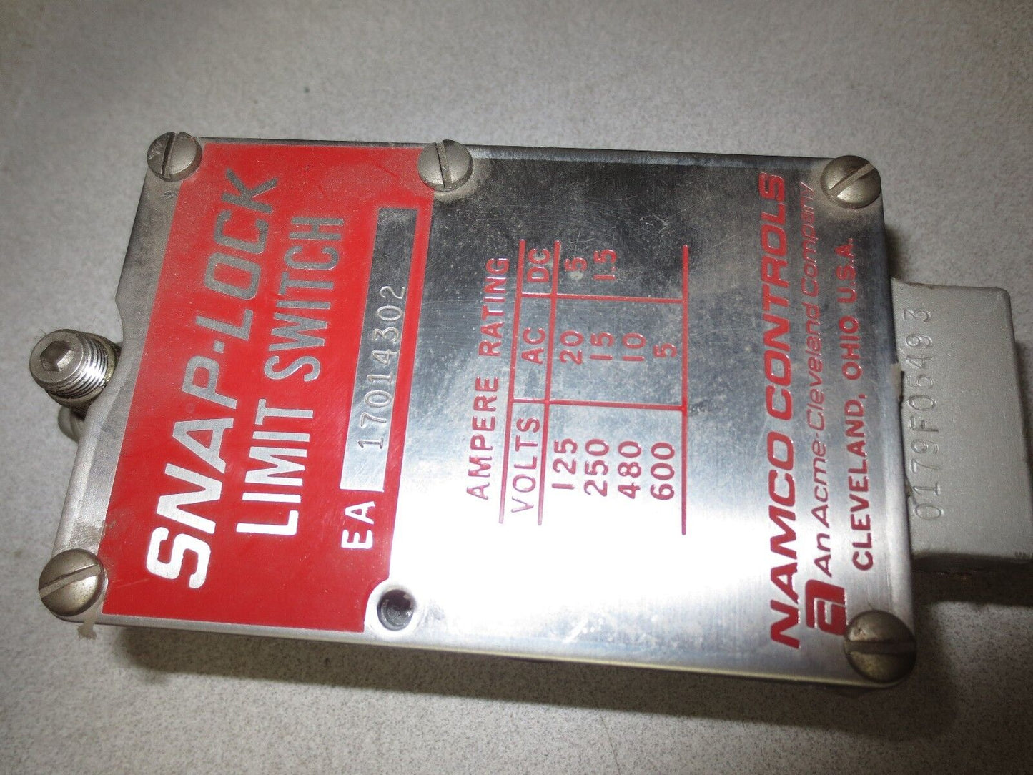 NAMCO EA170-14302 SNAP-LOCK LIMIT SWITCH