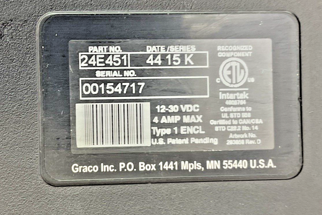 GRACO 24E451 DISPLAY INTERFACE CONTROLLER SER.K 12-30VDC