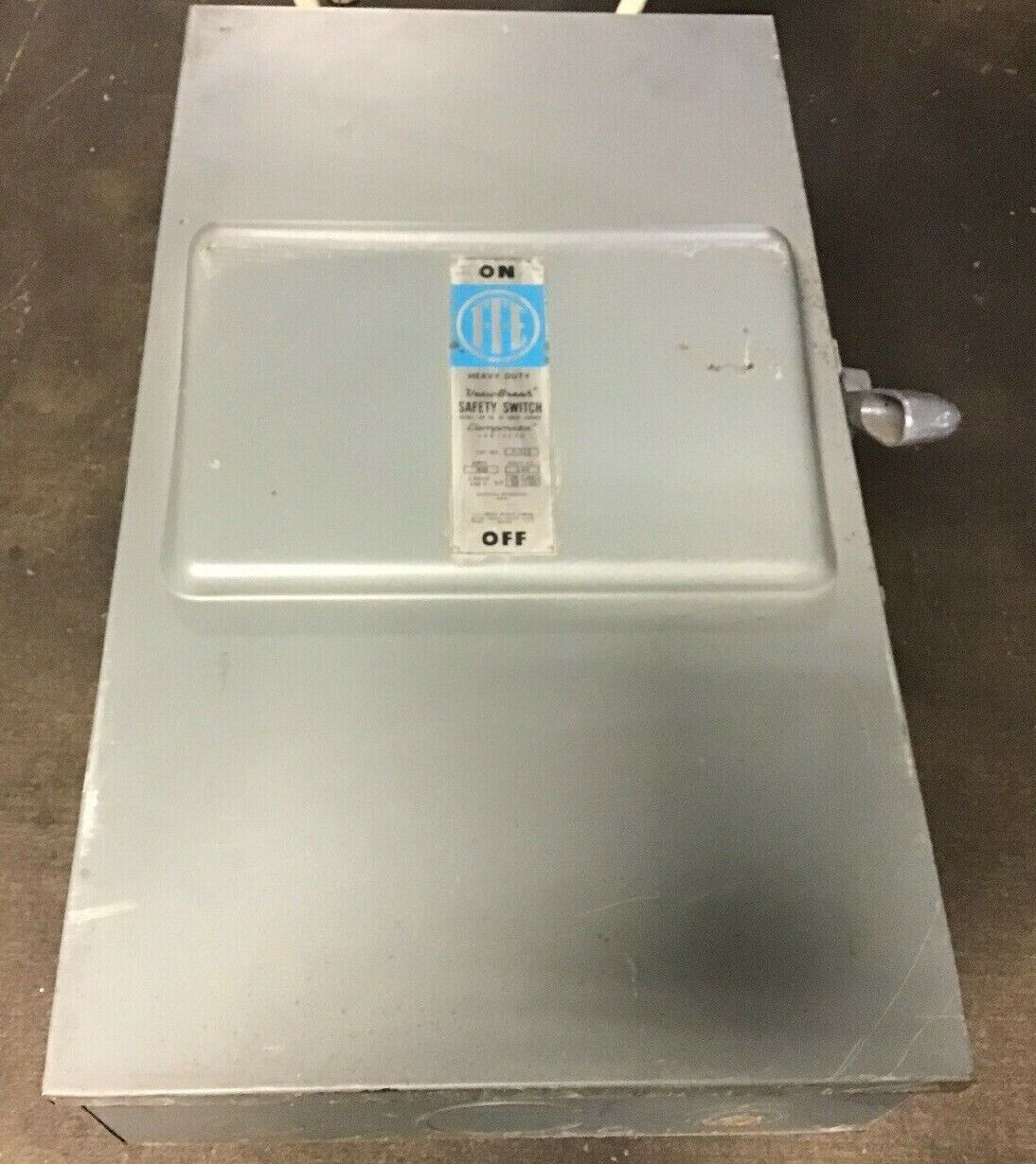 ITE F-325 HEAVY DUTY VACU-BREAK SAFETY SWITCH 400AMP 240VAC 3PHASE