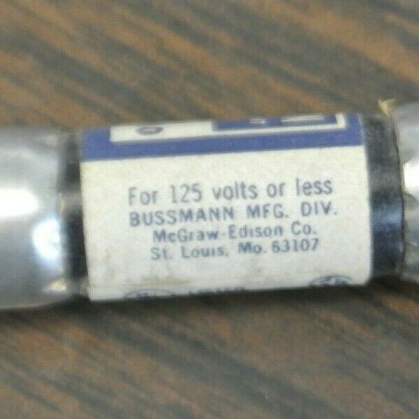 LOT of 3 / BUSS FNA1-6/10 FUSETRON FUSE / 1-6/10A / 125V / NEW SURPLUS