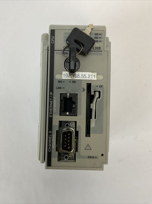 ALLEN BRADLEY 1769-L32E SER A CAT REV B01 F/W REV 1.15 LOGIX 5332E PROCESSOR
