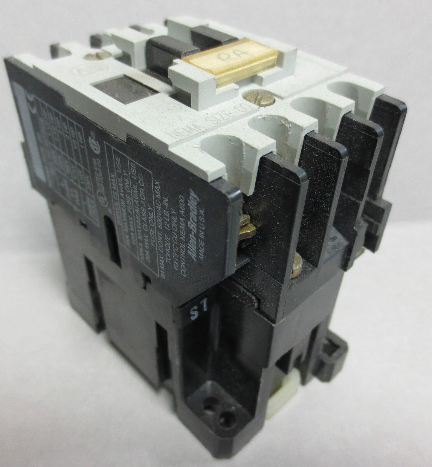 ALLEN BRADLEY 500-NX3 RELAY, Ser. B - NEMA SIZE 00
