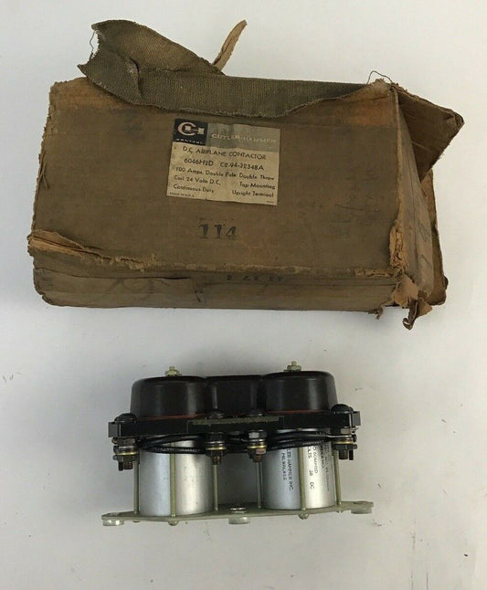 CUTLER HAMMER D.C. AIRPLANE CONTACTOR 6046H2D 100AMP C2-94-32348A