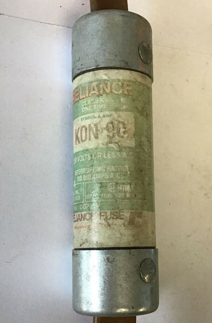 RELIANCE KON 90 FUSE CLASS K5 ONE TIME 250VAC ***LOTOF5***