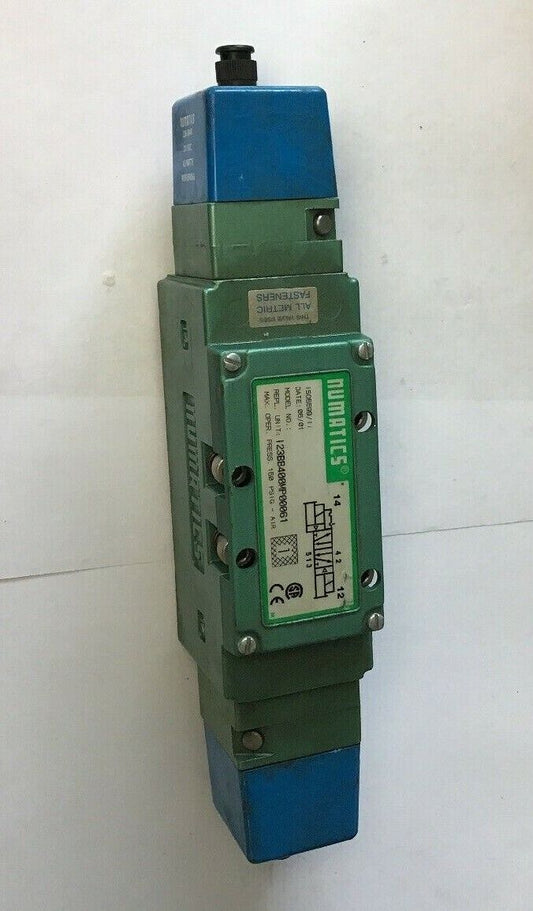 NUMATICS 123BB400MP00061 24VDC PNEUMATIC SOLENOID VALVE