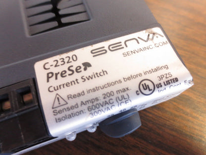 SENVA C-2320 PRESET CURRENT SWITCH - 1.0A @ 30VAC/DC - 200A (SENSED)