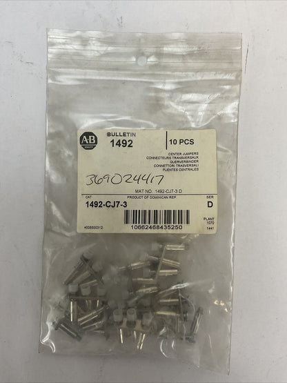ALLEN BRADLEY 1492-CJ7-3 CENTER JUMPERS SER D (BAG OF 10)