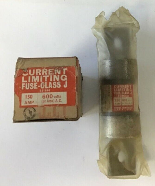 ITT C9150 FUSE CURRENT LIMITING CLASS J 150A 600VAC