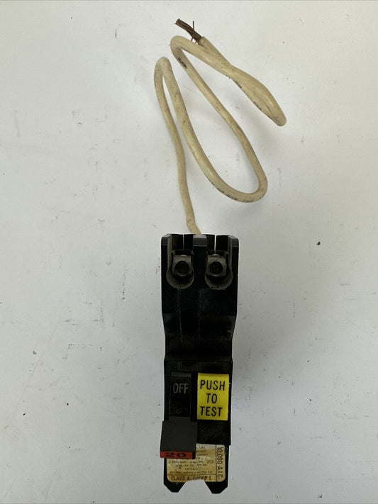 FPE GFI NAGF20 GROUND FAULT CIRCUIT BREAKER 20AMP 1POLE 120VAC