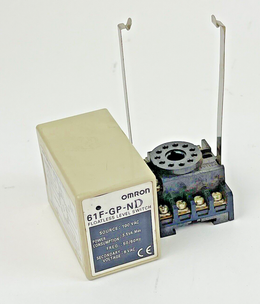 OMRON - 61F-GP-N (D) FLOATLESS LEVEL SWITCH & OMRON - PF113A RELAY SOCKET BASE