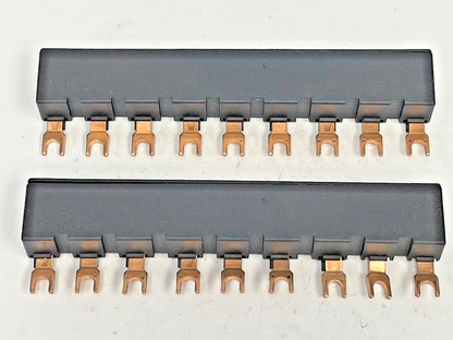 SIEMENS *LOT OF 2*- 3RV1915-1BB - BUSBAR - MODULAR SPACING 45 mm for 3 SWITCHES