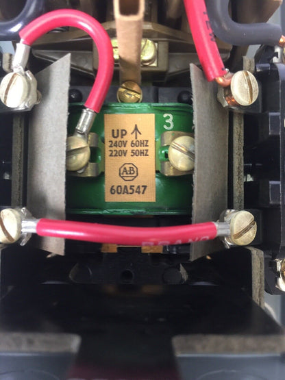 ALLEN BRADLEY 775-A3A2 REFRIGERATION STARTER 60A547 COIL 240V 60HZ