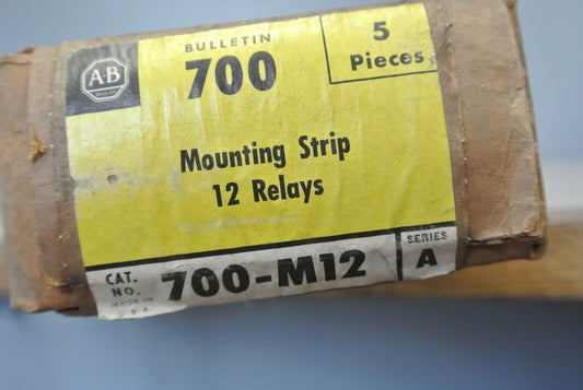 ALLEN-BRADLEY 700-M12 RELAY MOUNTING STRIP for 12 RELAYS / NEW SURPLUS / EACH