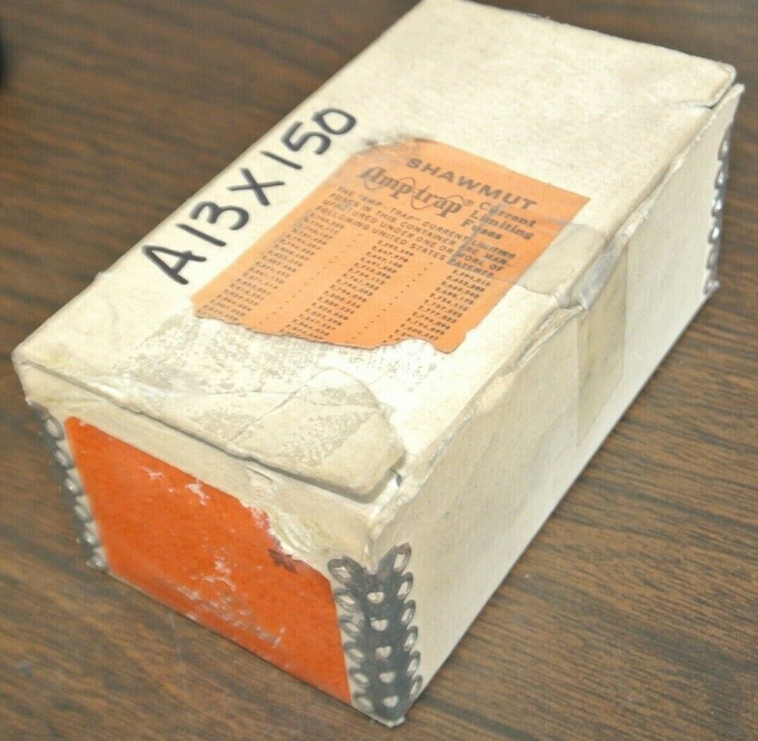 BOX of 10 / SHAWMUT A13X150 AMP-TRAP® RECTIFIER FUSE / 150A / 130V / NEW SURPLUS