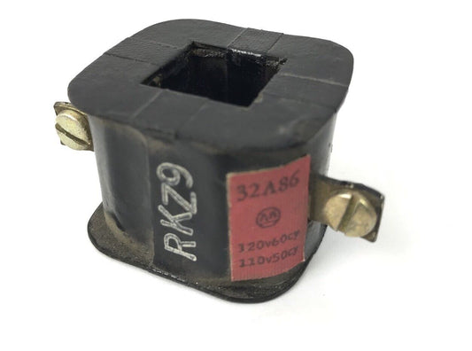 ALLEN-BRADLEY 32A86 COIL, 120V @ 60HZ, 110V @ 50HZ, RENEWAL PARTS, 32A