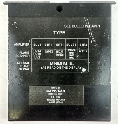 CAPP/USA TYPE E1R1 FLAME AMPLIFIER MODULE
