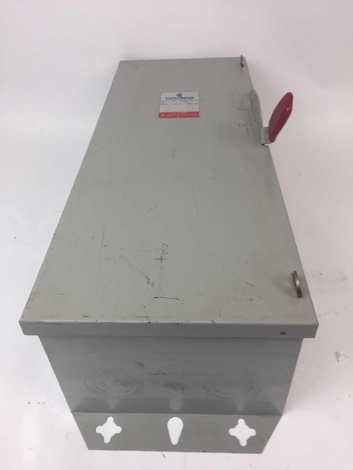 CHALLENGER HD363NFC HD SAFETY SWITCH 600VAC/DC 100AMP 75HP TYPE 1 ENCLOSURE
