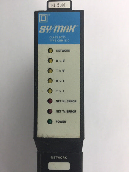 SQUARE D SY/MAX 8030 CRM-510 NETWORK INTERFACE SERIES H1 5 VDC 1.0 AMP