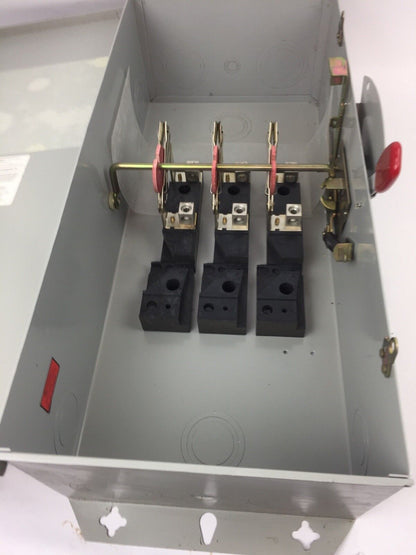 CHALLENGER GD324NFC 200 AMP 240 VAC 3 POLES NEMA 1 NON FUSIBLE GENERAL DUTY