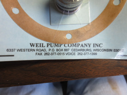 WEIL PUMP 118.000.350 REPAIR KIT, CONDENSATE PUMP, FPT/HYT SERIES VN-CM SEAL