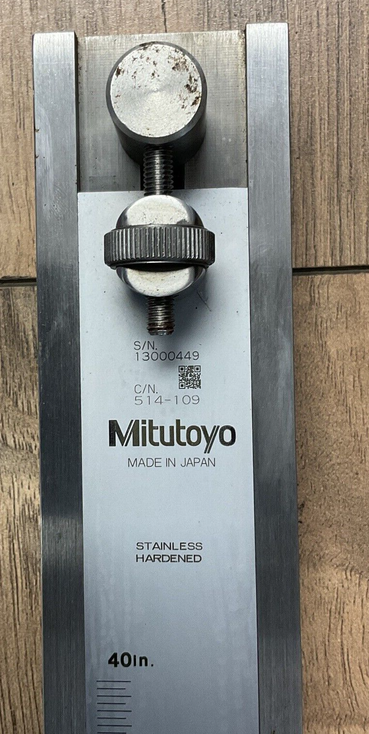 MITUTOYO 514-109 VERNIER HEIGHT GAUGE HS-40"