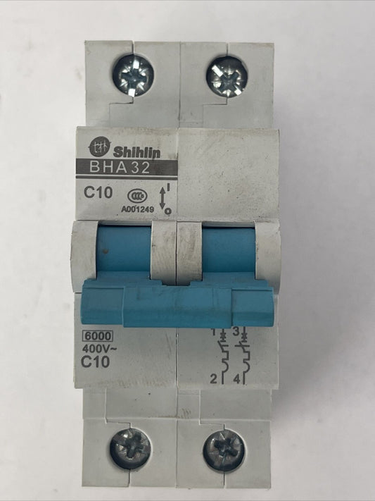 SHIHLIN BHA 32 C10 CIRCUIT BREAKER 2POLE 10AMP 400VAC