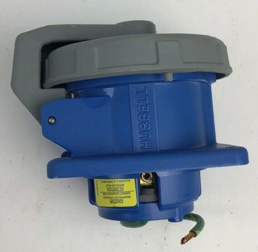 HUBBELL 530R9W RECEPTACLE WATERTIGHT PIN&SLEEVE IEC 309 CONF. 4POLE 5 WIRE 30A