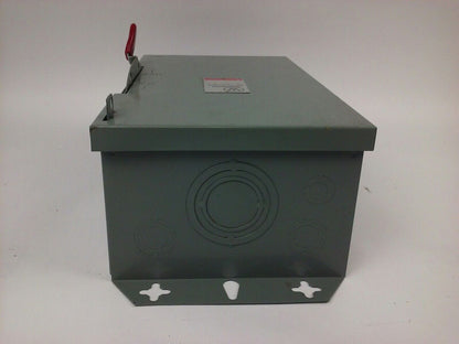WESTINGHOUSE GUN322 60A, 240V, 3PH, NON FUSIBLE, TYPE 1 INDOOR ENCLOSURE, NEW