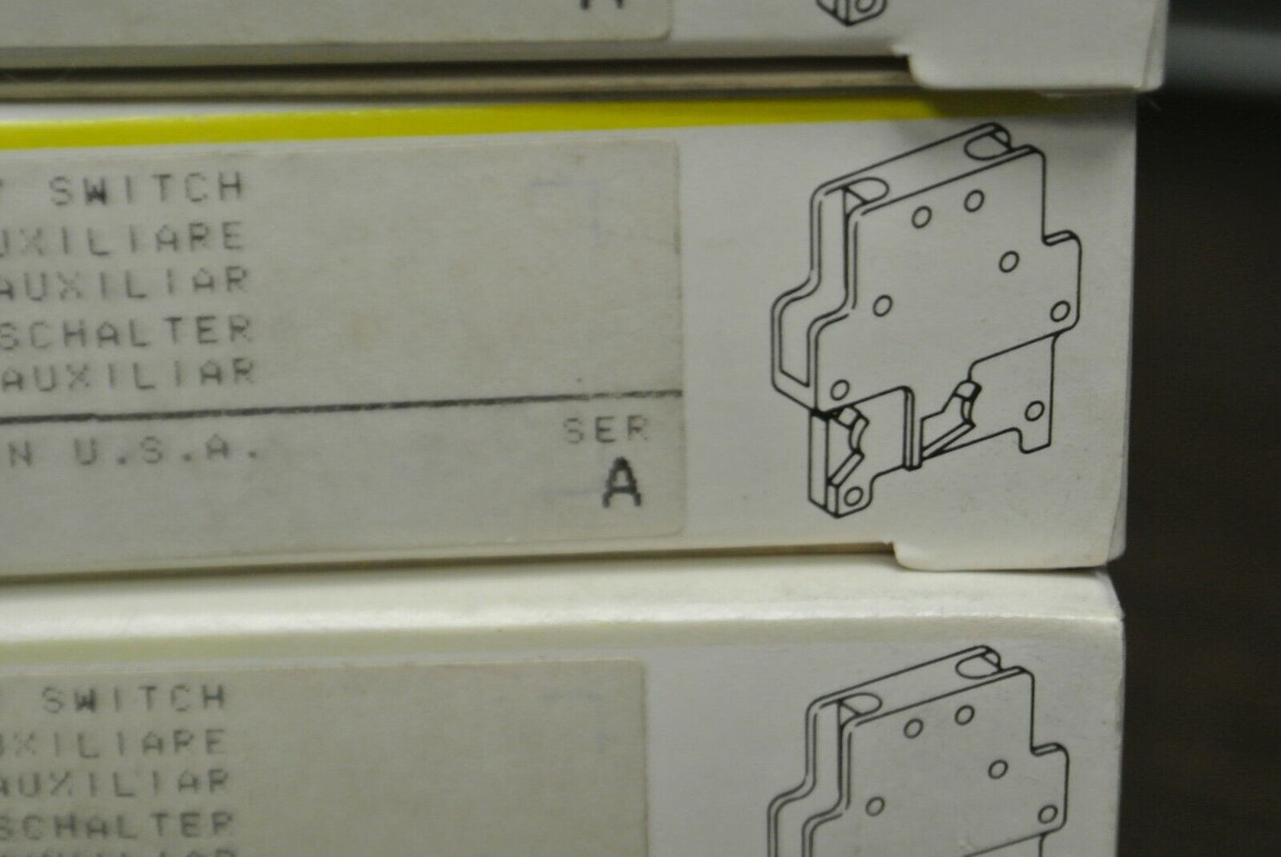 LOT of 5 / ALLEN-BRADLEY 195-BA01 AUXILIARY SWITCH / AUX. CONTACT / NEW SURPLUS