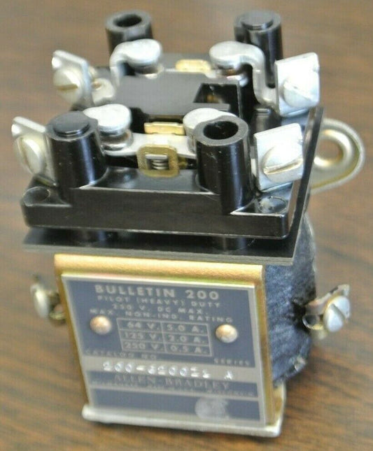 ALLEN-BRADLEY 200-G200Z1 TYPE G DC RELAY / 115-125VDC / 2 N.O. / NEW SURPLUS