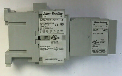 ALLEN BRADLEY 700-CF310E SER.A CONTROL RELAY W/ 100-FPT SER.A