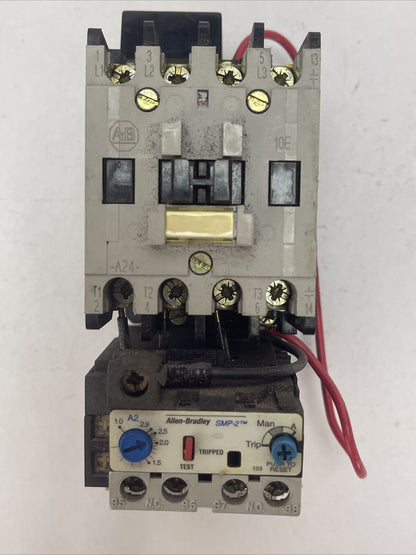 ALLEN BRADLEY STARTER 100-A24ND3 SER C CONTACTOR 600VAC 24A 20HP COIL 120V 60HZ