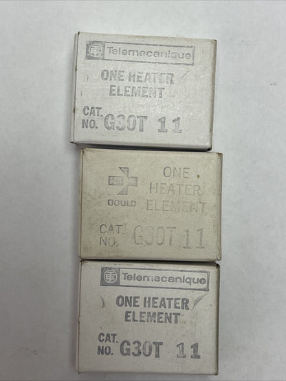 GOULD TELEMECANIQUE G30T11 HEATER ELEMENT (LOT OF 3)