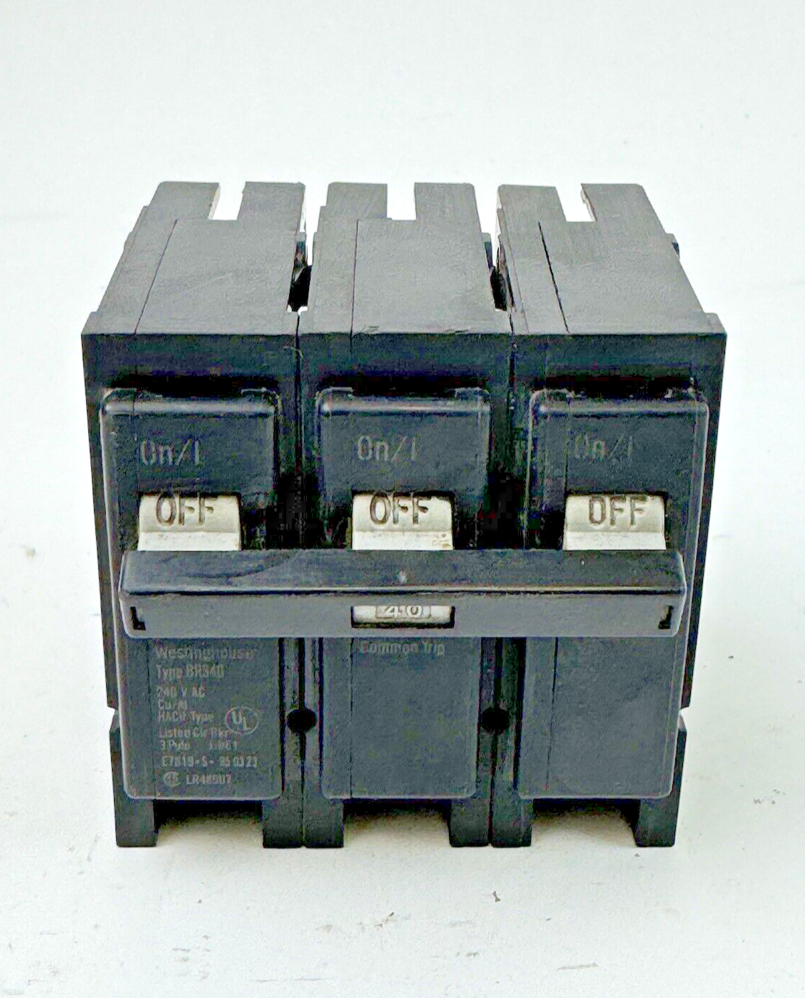 WESTINGHOUSE - BR340 - SNAP-IN CIRCUIT BREAKER - 3 POLE/40A/240 VAC