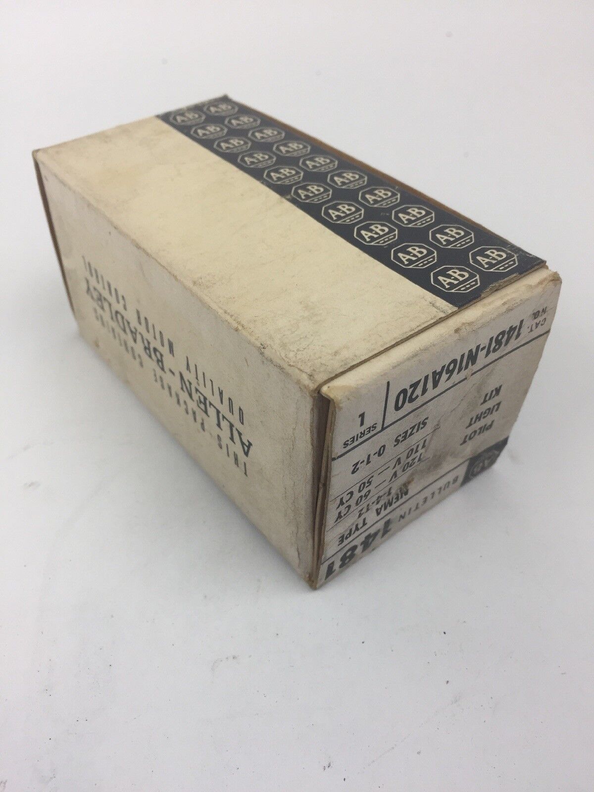 ALLEN BRADLEY 1481-N16A120 PILOT LIGHT 120V 60HZ SIZE 0-1-2 NEMA TYPE 1-4-12