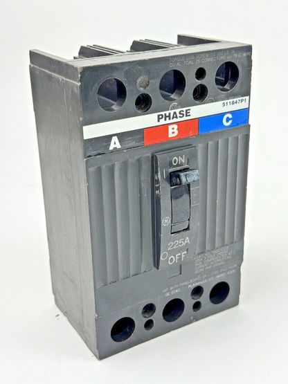 GE - THQD32225 - MOLDED CASE CIRCUIT BREAKER - 3 POLE/225A/240 VAC