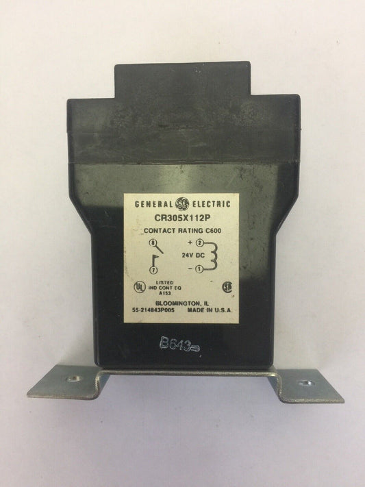 GE CR305X112P PANEL MOUNT AMPLIFIER 24VDC CONTACT RATING C600
