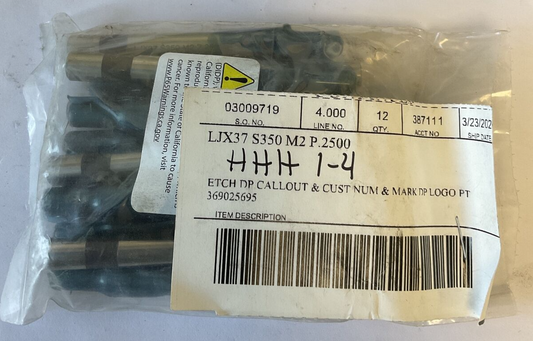 DAYTON LJX37 S350 M2 P.2500 BALL PUNCH **BAG OF 12**