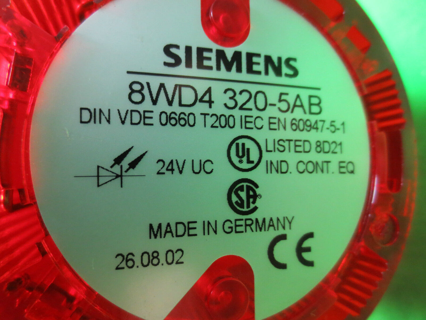 SIEMENS STACK LIGHT 8WD4 308-0AA W/ 8WD4 320-5AB W/ TURCK U5301-11 CABLE