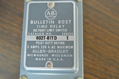 ALLEN-BRADLEY 802T-R5TD Ser. 1 TIME DELAY LIMIT SWITCH - NEW SURPLUS