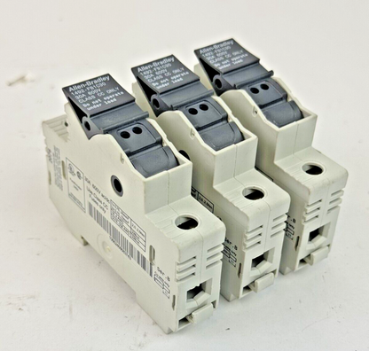 ALLEN-BRADLEY *LOT OF 3* - 1492-FB1C30 SER. B - FUSE HOLDERS - 30A, 600 VAC