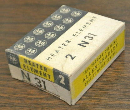 BOX of 2 / ALLEN-BRADLEY N31 THERMAL OVERLOAD HEATER ELEMENT  / NEW SURPLUS