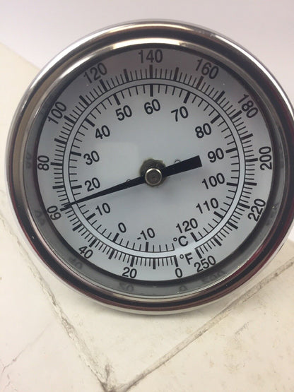 B3B12-II RANGE 0/250 F&C 3" DIAL 12" STEM 1/2" NPT