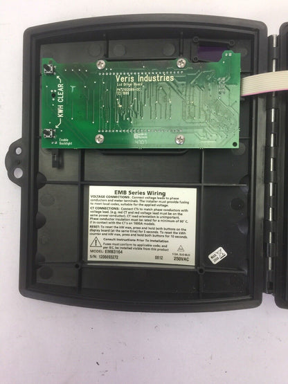 SQUARE D EMB3164 POWER LOGIC ENERGY METER 250VAC