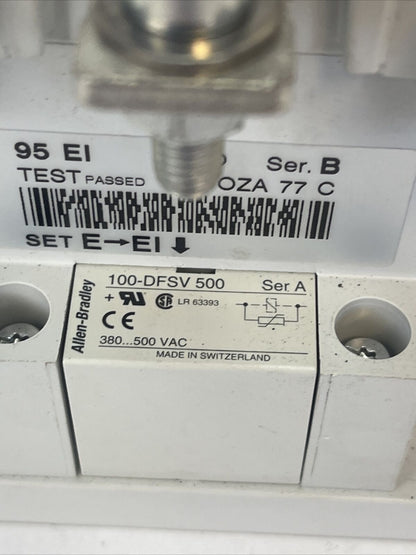 ALLEN BRADLEY 100S-D95EN22C CONTACTOR 600VAC 160A 75HP SER B 100-DFSV 500