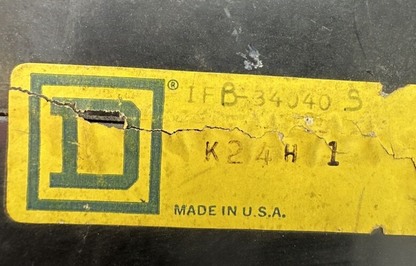 SQUARE D IFB-34040S 3P 40A 480VAC CIRCUIT BREAKER
