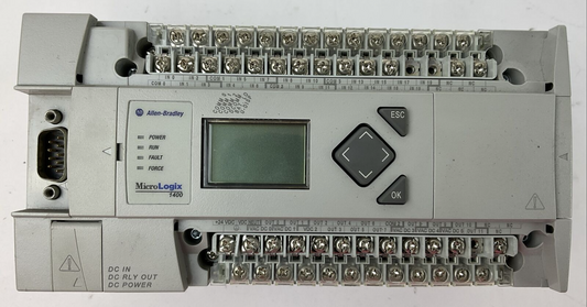 ALLEN BRADLEY 1766-L32BXB SER B FW 16 MICROLOGIX 1400 32 POINT CONTROLLER 24VDC